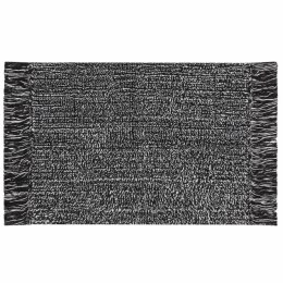 Dywanik łazienkowy LANA 50x70 - Czarno-biały luksusowy dywanik