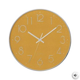 Zegar ścienny Laure 30 cm w kolorze żółtym