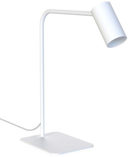 Lampa stołowa biała z żarówką GU10