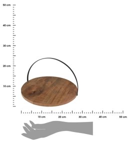 Deska do pieczenia z wytrzymałego drewna mango 28cm