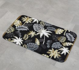 Aksamitny dywanik łazienkowy 45x75 cm - Złotej Dżungli