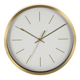 Elegancki zegar ścienny biało złoty 25 cm