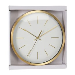 Elegancki zegar ścienny biało złoty 25 cm