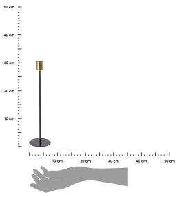 Elegancki świecznik metalowy - 30,5 cm