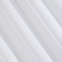 Firana ESIM 140x250 etamina biała Lekka firana ze zwiewnej tkaniny poliestrowej z dodatkiem przejrzystej nitki i z przelotkami