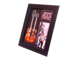 Mini gitara Jimmy Page double neck w ramce FMG-011
