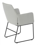Eleganckie krzesło Quandrato Najnowszy trend w jasnym szarym kolorze